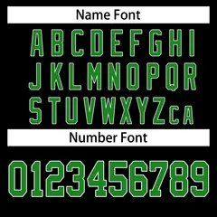 Black Green-White Stripe Basketball Jersey 4
