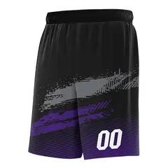 Black Grey Purple Graffiti Basketball Jersey 4