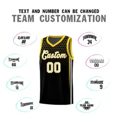 Black Honeycomb Pattern Sports Uniform Basketball Jersey 4