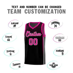 Black Honeycomb Pattern Sports Uniform Basketball Jersey 4