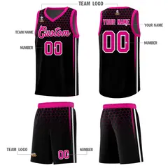 Black Honeycomb Pattern Sports Uniform Basketball Jersey 5
