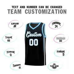 Black Honeycomb Pattern Sports Uniform Basketball Jersey 4