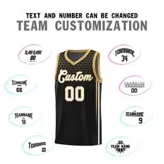 Black Honeycomb Pattern Sports Uniform Basketball Jersey 4