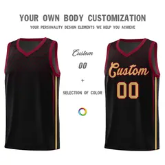 Black Honeycomb Pattern Sports Uniform Basketball Jersey 3