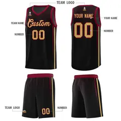 Black Honeycomb Pattern Sports Uniform Basketball Jersey 5
