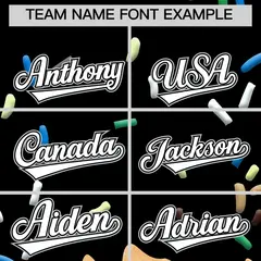 Black Ice Cream Cone Graffiti Full-Snap Varsity Letterman Jacket 3