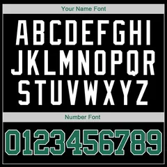 Black Kelly Green Classic Sets Basketball Jersey 4