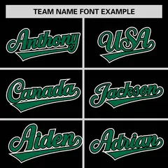 Black Kelly Green Classic Sleeveless Baseball Jersey 3