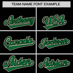 Black Kelly Green-Cream Camo Raglan Varsity Letterman Hoodie Jacket 5