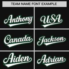 Black Kelly Green Flame Outline Baseball Jersey 3