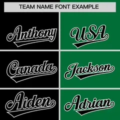 Black Kelly Green Four Squares Performance Polo Shirt 3