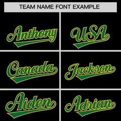 Black Kelly Green Gold Gradient Varsity Raglan Letterman Jacket 3