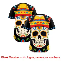 Black Kelly Green Gold Graffiti Mexican Style Baseball Jersey 2