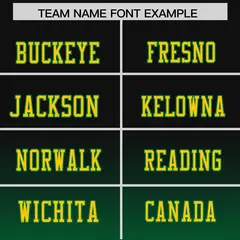 Black Kelly Green Gradient Fashion Authentic Football Jersey 3