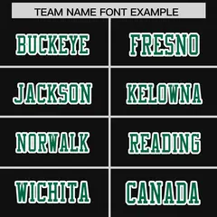 Black Kelly Green Gradient Side Pattern Football Jersey 3
