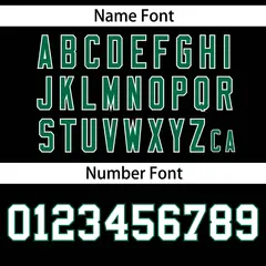 Black Kelly Green Gradient Side Star Pattern Baseball Jersey 4