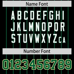 Black Kelly Green Gradient Stripe Sleeves Baseball Jersey 4