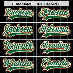 Black Kelly Green Gradient Stripe Sleeves Baseball Jersey 3
