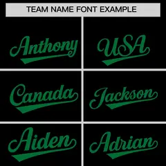Black Kelly Green Graffiti Wind Mark Pattern Baseball Jersey 3