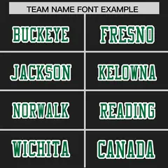 Black Kelly Green Insert Color Authentic Football Jersey 3