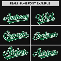 Black Kelly Green Leopard Graffiti Side Baseball Jersey 3