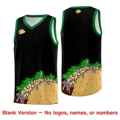 Black Kelly Green Mexican Colors Graffiti Basketball Jersey 6