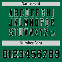Black Kelly Green Pinstripe Two-Tone Baseball Jersey 4