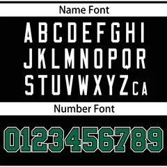 Black Kelly Green Raglan Gradient Thick Stripe Baseball Jersey 4