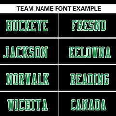 Black-Kelly Green Raglan Sleeves Football Jersey 3
