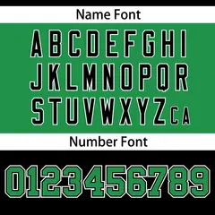 Black-Kelly Green Raglan Sleeves Football Jersey 4