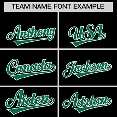 Black Kelly Green Side Camo Baseball Jersey 3