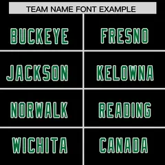 Black Kelly Green Side Stripe Authentic Football Jersey 3