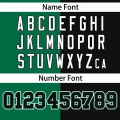 Black Kelly Green Stripe-Solid Combo Baseball Jersey 4