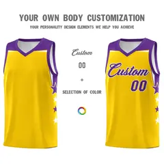 Black Kelly Green Two Tone Side Star Color Block Basketball Jersey 3