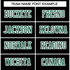 Black Kelly Green-White Football Jersey 3