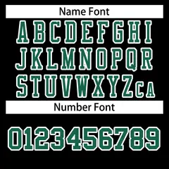 Black Kelly Green-White Football Jersey 4