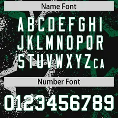 Black Kelly Green-White Star Pattern Football Jersey 4