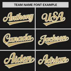 Black Khaki Cream Raglan Sleeves Authentic Baseball Jersey 3