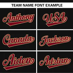 Black Khaki-Crimson Color Block Two-Button Softball Jersey 3