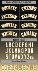 Black Khaki-White Gradient Stripe Baseball Jersey 3