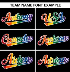 Black LGBT Rainbow Pride Month Raglan Baseball Jersey 5