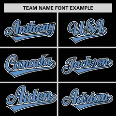 Black Light Blue Classic Sleeveless Baseball Jersey 3