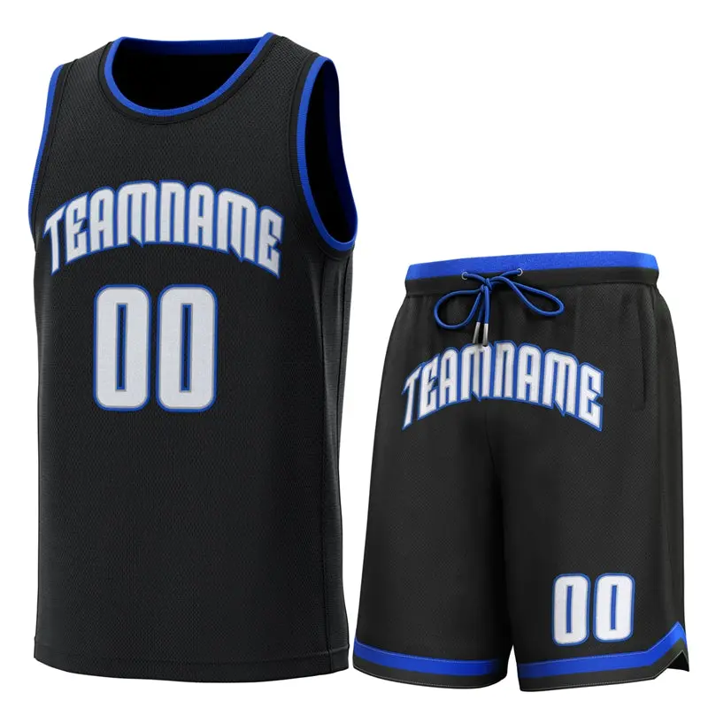 Black Light Blue-Royal Classic Sets Basketball Jersey