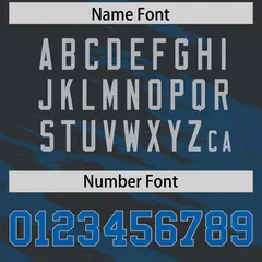 Black Light Blue Scratch Pattern Authentic Football Jersey 4