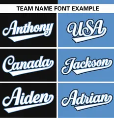 Black Light Blue Stripe-Solid Combo Baseball Jersey 3