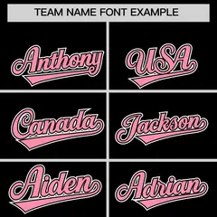 Black Light Pink and White Raglan Sleeves Baseball Jersey 3