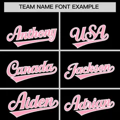 Black Light Pink Classic Authentic Baseball Jersey 3