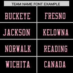 Black Light Pink Color Block Authentic Football Jersey 3