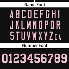 Black Light Pink Flame Graffiti Authentic Baseball Jersey 4