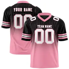 Black Light Pink Gradient Outdoor Flag Football Jersey 1